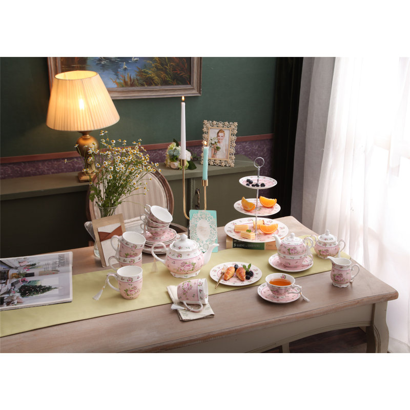 Aleena Bone China Coffee Cup, Pink