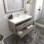 Ensemble de meuble-lavabo mural simple l 42 po Turnerville-1158338031