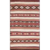 Tribal Flatwoven Antique Native American Navajo Rug
