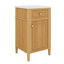 Meuble-lavabo de salle de bain avec lavabo, petite armoire de lavabo de salle de bain de 20 po avec 1 porte et 1 tiroir basculant, support de rangement et tablette réglable