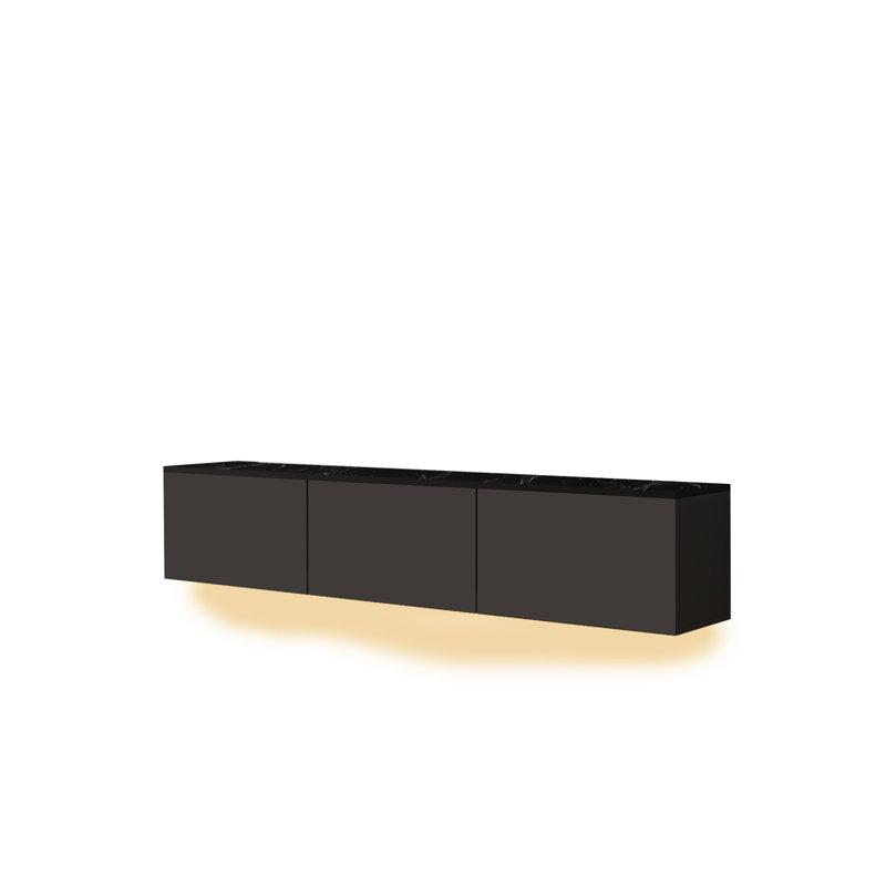 Unfinished TV Stand for TVs up to 65", Anthracite