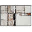 «Neutral Geometric Minimal Abstract Art», photos de chambre de bureau, impression sur toile encadrée-153047072-153047082