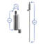 Harbour Housewares - 2x Garden Flame Torches - Metal Cylinder Design-75082584
