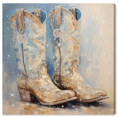 «Glam Cowgirl», art mural chic par Art Remedy