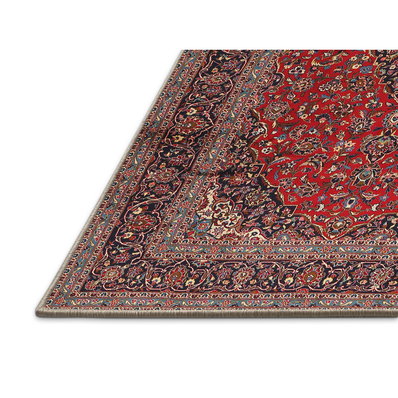 Tapis traditionnel rouge / beige / brun Gehrig, Rectangle 2 pi x 5 pi