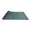 Tapis de zone bleu contemporain-1997762157