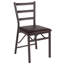 Chaise en métal brun Aaydn