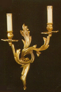 Cowie Candle Wall Light, French Gold