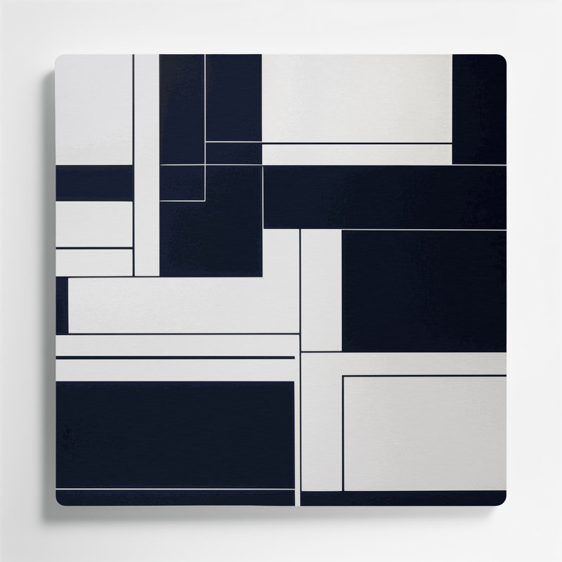 Minimalisme, art mural beige en métal 70, H 32 po x l 32 po