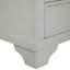 Commode large 8 tiroirs blanche et brun foncé Quenburga