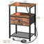 38.9cm W Metal Bedside Table