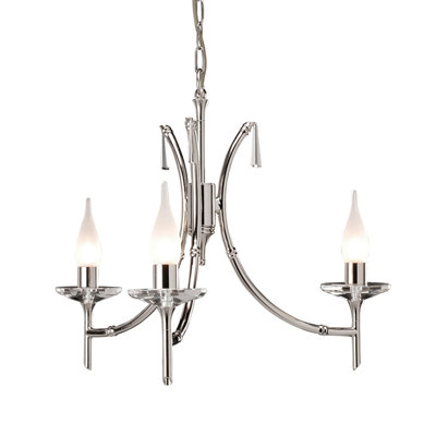 Verwood 3 - Light Candle Style Chandelier