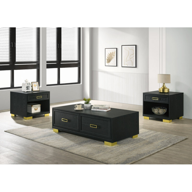 Table de bout contemporaine carrée 1Pc