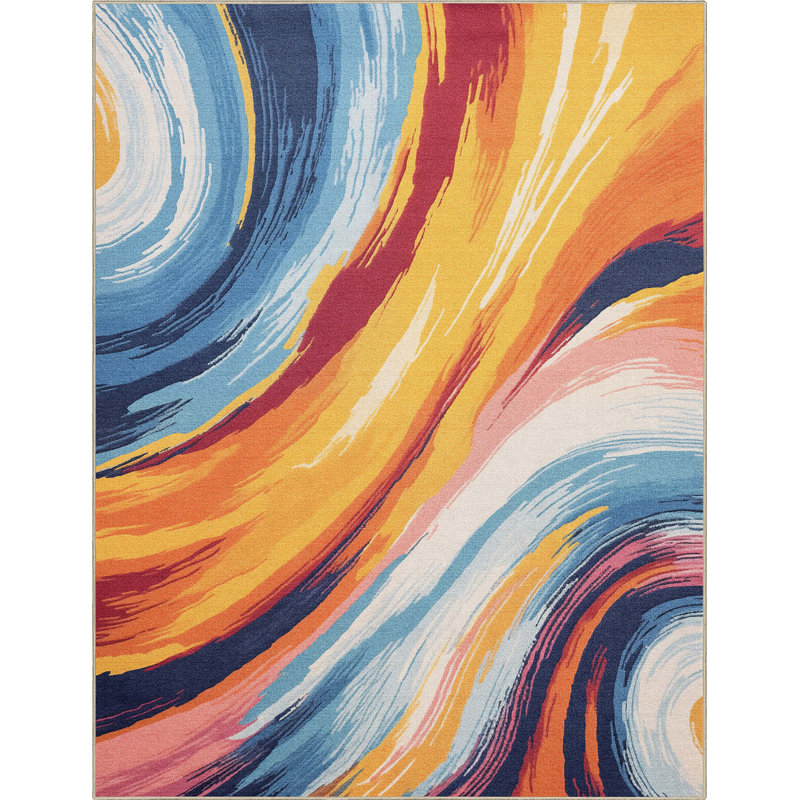Kehr Echoes Modern Abstract Area Rug, Rectangle 9'10" x 13'