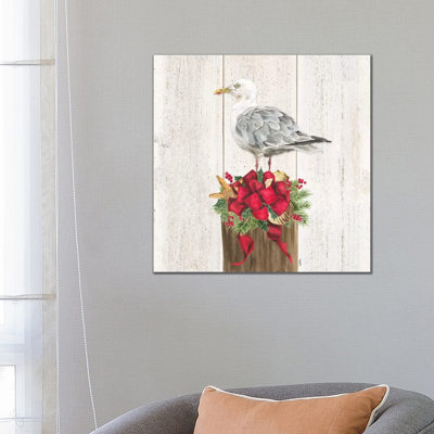 Christmas on the Coast IV 1 Piece Wrapped Canvas Painting