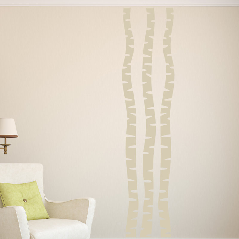 Plants & Flowers Wall Decal, Light Beige