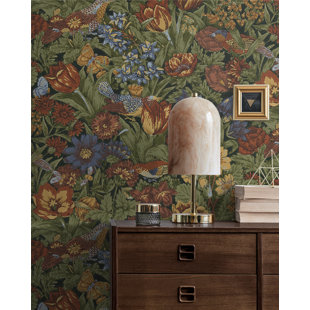 Erin & Ben Co. Heirloom Floral Peel & Stick Wallpaper - Taupe & Multi