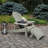 Anette Plastic Folding Adirondack Chair with Ottoman-867373340