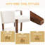 Ensemble de 4 chaises de salle à manger rembourrées, chaises de cuisine ergonomiques avec mousse de haute qualité et pieds en bois d'hévéa massif, chaises d'appoint modernes et confortables pour la salle à manger-121054161