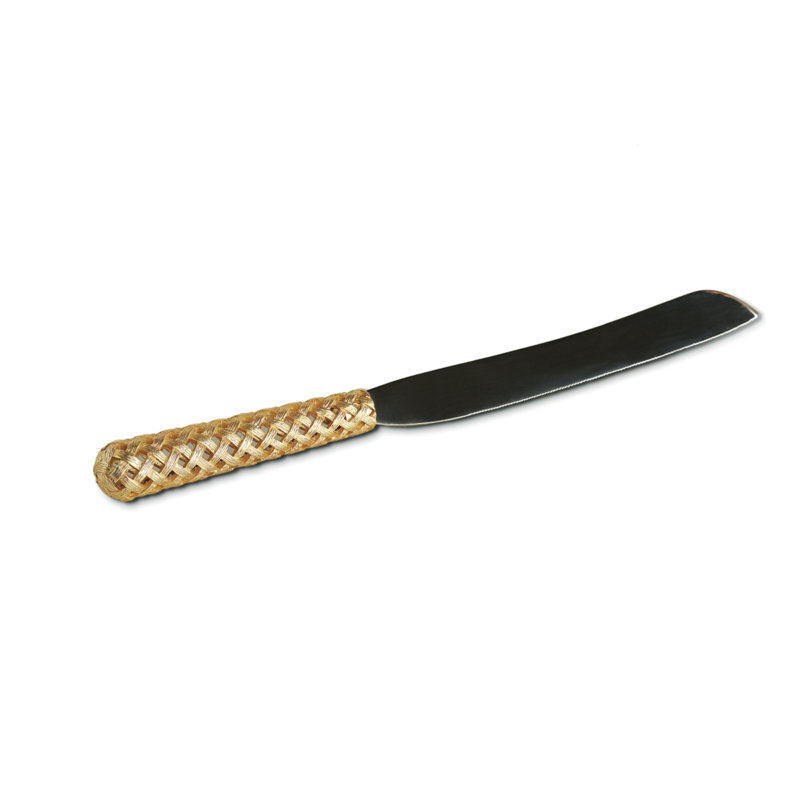 Gold Hollow Braid Cake Knife