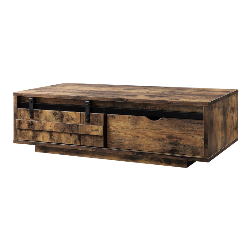 Table basse à piédestal avec rangement Austerio