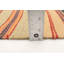 Tapis rayé beige / brun / gris en laine fabriqué à la main Alazar
