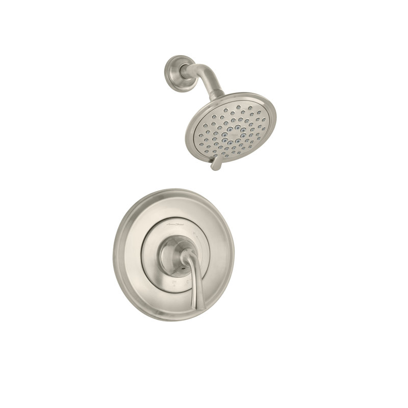 Robinet de douche thermostatique avec inverseur Patience, Nickel brossé