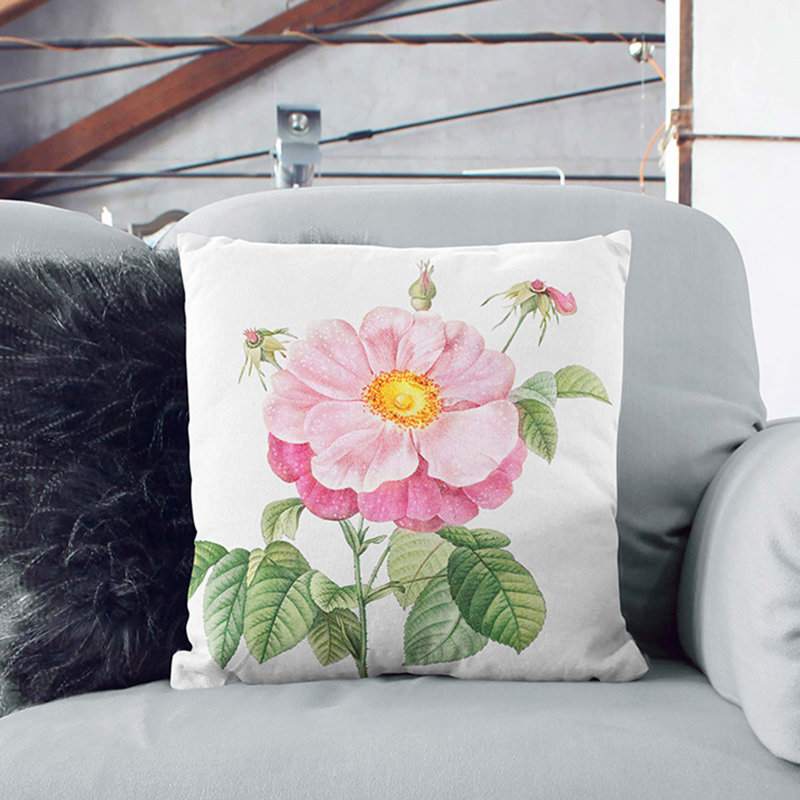 Square Throw Cushion, White, 55 x 55 cm