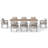 8 - Person Rectangular Outdoor Dining Set With Cushions-819928855