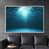 White Floater Framed