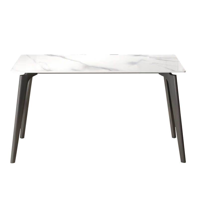 Table de salle à manger 56,69 po, H 28,81 po x L 56,69 po x l 32,21 po, Blanc