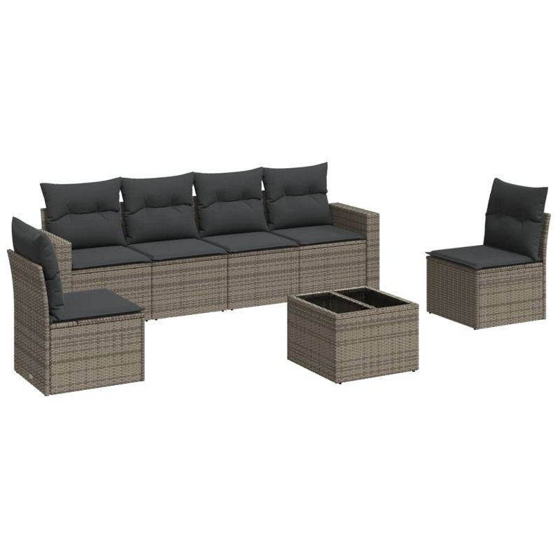 Vidaxl Garden Sofa Set Grey