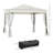 Instant Canopy Tent With Adjustable Height Steel Frame, Beige Pop-up Design For Outdoor Events And Garden Gatherings