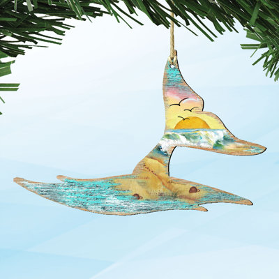 Tidaholm 5.5'' Wood Hanging Figurine Ornament