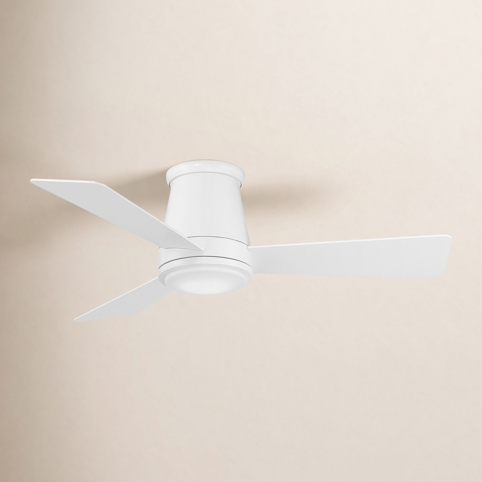 Hug Smart Ceiling Fan with LED Light Kit, 44" Wide, Matte White