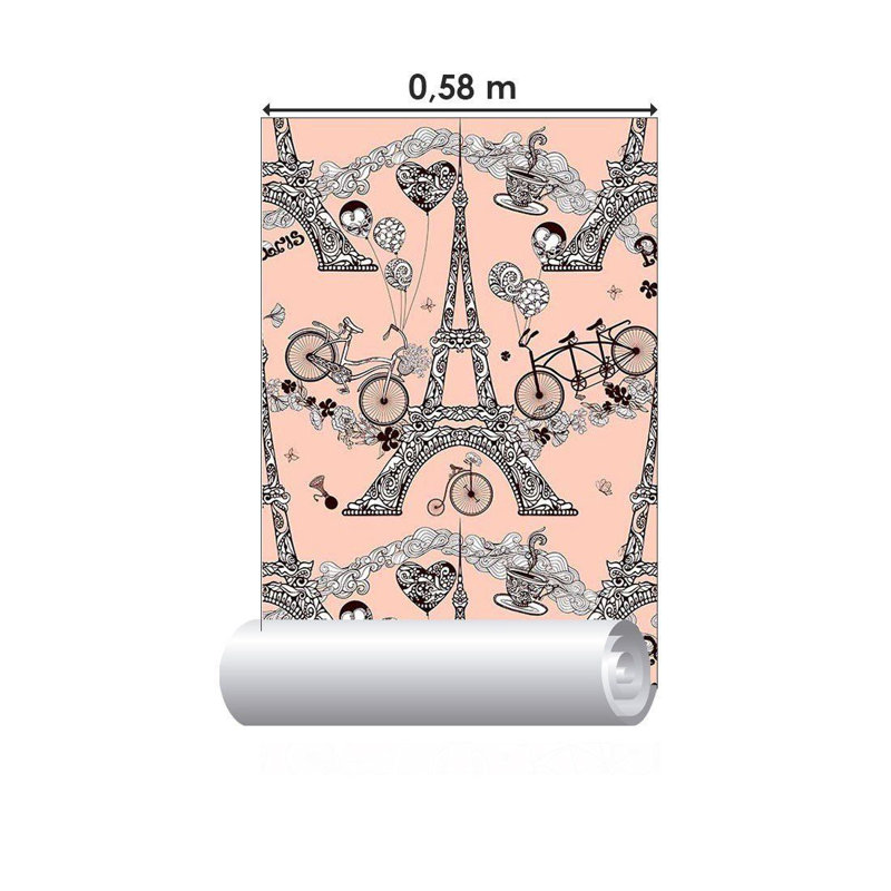 Rouleau de papier peint adhésif Tolman, L 126 po x l 24 po