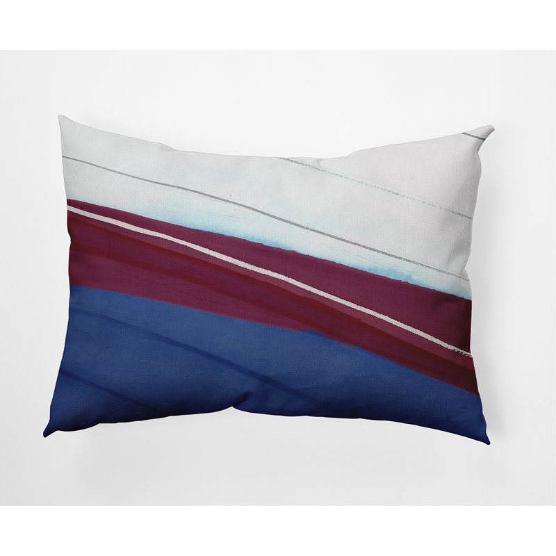 Coussin lombaire 100% coton Boat, bleu royal
