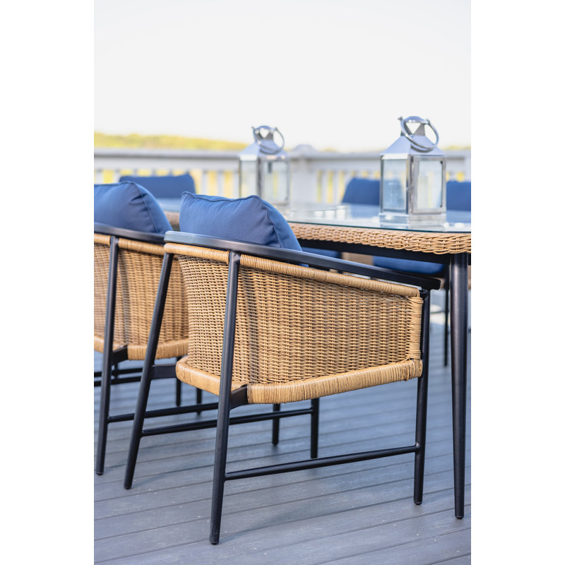 Galloway Outdoor Dining Armchair, Canvas Natural