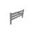 Gray Solid Wood Full Bed Frame