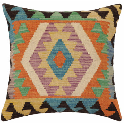 Southwestern Bailey Turkish Hand-Woven Kilim Pillow - 20'''' X 20''''