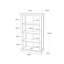 Robicheaux 120cm H x 70cm W Standard Bookcase