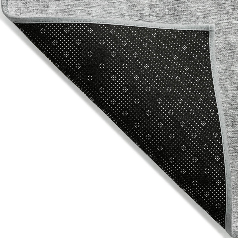 Tapis intérieur / extérieur rectangulaire avec envers antidérapant Lamanna, Rond 8 pi