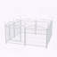 Enclos pour chien 24 pouces avec 8 panneaux en métal avec revêtement antirouille, formes de bricolage et conception pliable