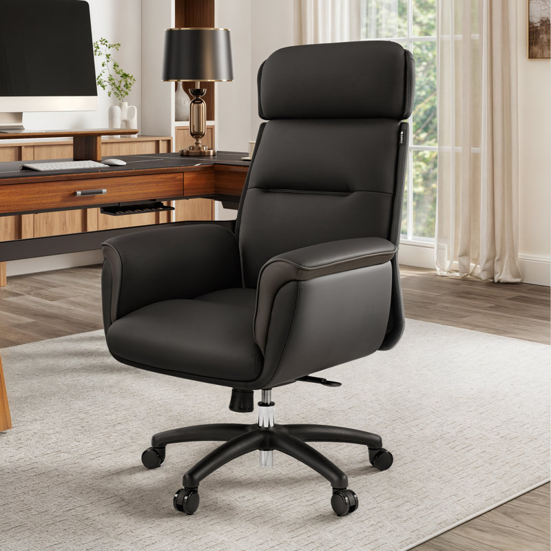 Fauteuil de direction ergonomique Eureka, Noir