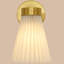 Lucci Amore 1 Light Pleated Wall Bracket in Bronze with Natural Linen Shade-63817118-63817119