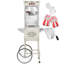 Machine à maïs soufflé de style cinéma avec chariot et bouilloire de 225 g - Crème-134438951