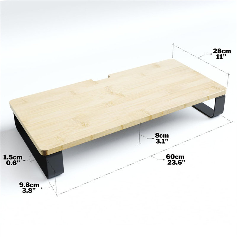 Micaiah Wood Monitor Stand