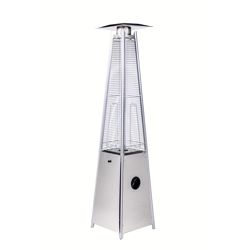 Chauffe-terrasse en tube de quartz avec effet de flamme et contrôle réglable