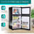 3.5Cu.Ft Compact Refrigerator Mini Fridge With Freezer, Small Refrigerator With 2 Door, 7 Level Thermostat Removable Shelves For Kitchen, Dorm, Apartment, Bar, Office-112378367