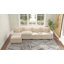 Canapé modulaire rembourré en L avec repose-pieds-257314351-257314343